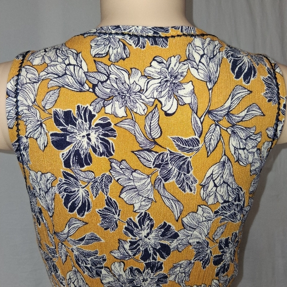 Market & Spruce Yellow Floral Mini Dress Size S - Picture 14 of 17